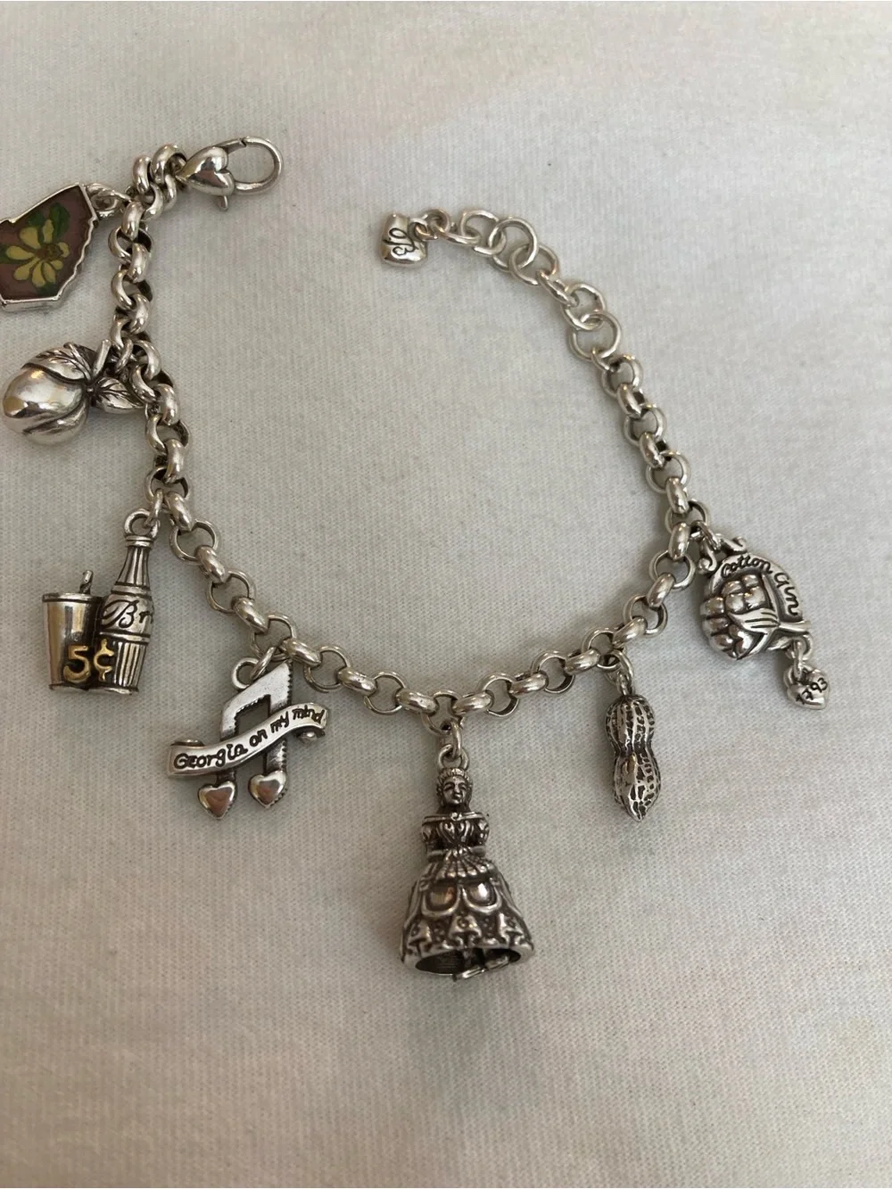 Brighton Georgia State Charms Bracelet